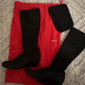 Bally Luxury Swiss Suede Knee Boots
